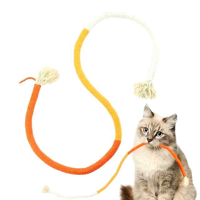 Іграшка-мотузка для кота, сизаль, шліфування зубів, міцна та безпечна.
