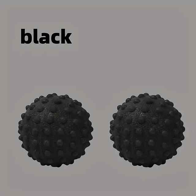 М'яч для масажу фасцій середньої жорсткості - чорний (фіолетовий) 5см