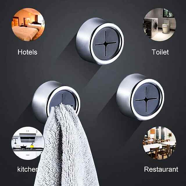 Самоклеючі гачки для рушників 3 шт ???????? без свердління 42*22 мм білі