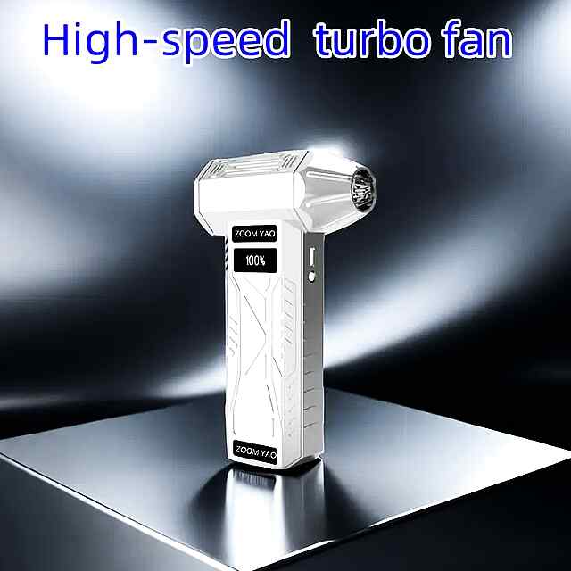 Турбовентилятор універсал з дисплеєм, USB зарядкою та LED підсвіткою 2000mAh.